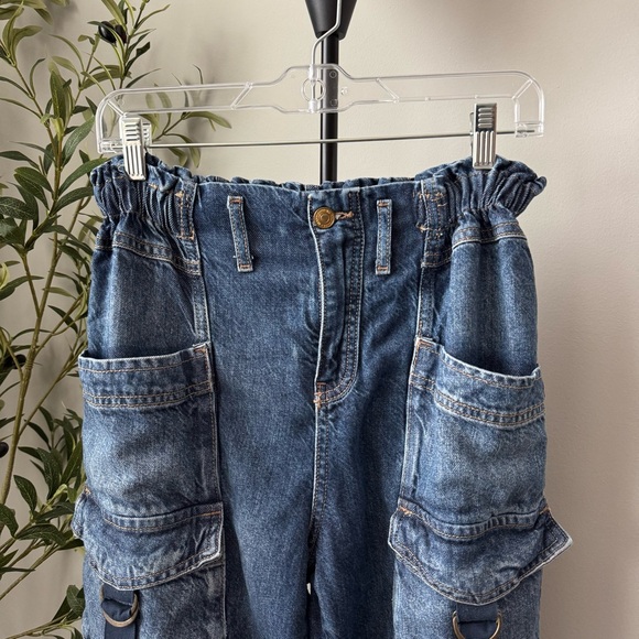 Free People We The Free Hazel Pull-On Drop-Waist Jeans XS - Picture 4 of 8